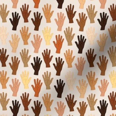 STOP racism - Hands seamless pattern