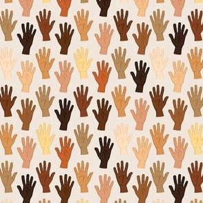 STOP racism - Hands seamless pattern