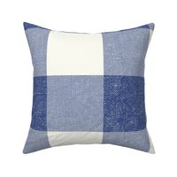 Big Gingham in Cobalt Blue - 24 inch repeat