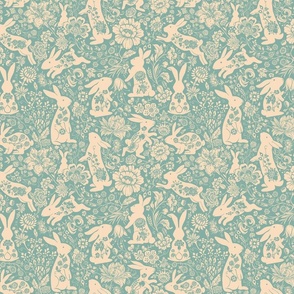 rabbit flower dance turq50