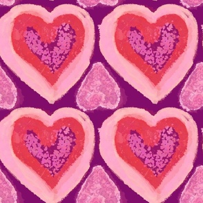 Purple Heart cookies