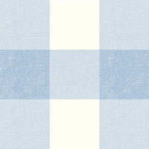 Big Gingham in Sky Blue - 24 inch repeat