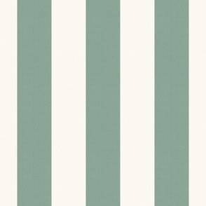 Vintage Cabana Stripe | Woodbine Green | 6" Repeat | Classic