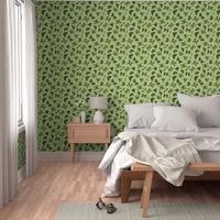 moths and butterflies - avocado green - shw1006 a