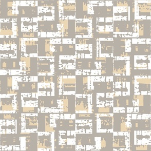 Neutral Textured Squares - Tan and Taupe