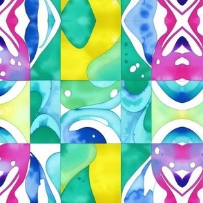 Abstract Colorful Hourglass