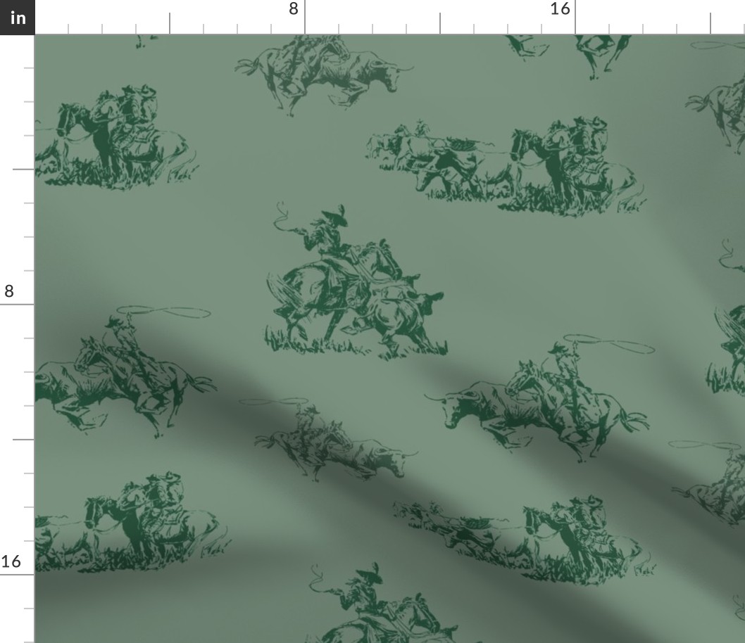 Cowboy Toile - Greener Pastures