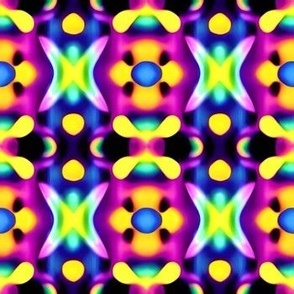 1990s Neon Kaleidoscope 