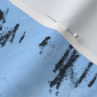 Large Paw print diamond checks in scratchboard - blue