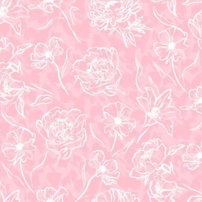 Light Pink Painterly Flowers