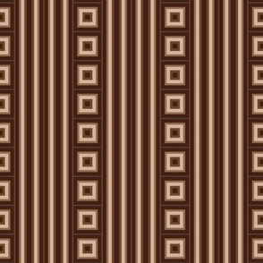 Stripes and squares Brown neutral Earth tones r192