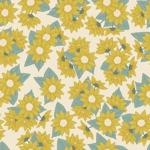Spring Garden Flowers - Mimosa Yellow 