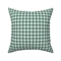 Spring Teal and Sage Gingham Small Scale