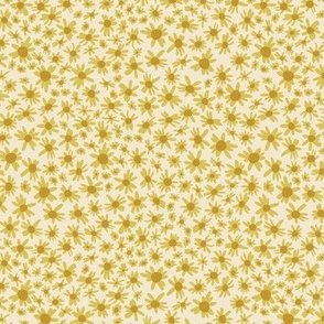Effortless Daisies - 1/2" Flowers - Cornsilk Off White and Mimosa Yellow