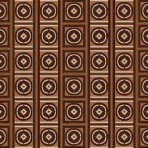 Monochromatic Brown Geometric Warm Earth Tones Abstract Shapes and Lines 234