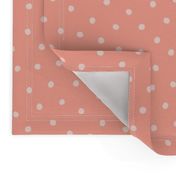 Polka Dots - Peachy Pink Med.