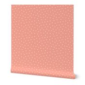 Polka Dots - Peachy Pink Med.