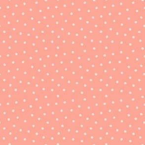 Polka Dots - Peachy Pink Med.