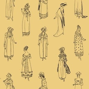 Regency Ladies - Mustard