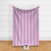 Vertical Cottage Stripes Shades of Jam and Pinks