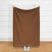 Catstooth- Houndstooth with Cats- Copper Geometric Cats- Cute Cat Check Fabric- Earth Tone Wallpaper- Pied de Poule- Monochrome Light Warm Neutral- Brown- Caramel- Sienna- Terracotta- Medium