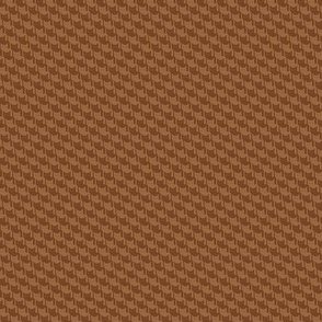 Catstooth- Houndstooth with Cats- Copper Geometric Cats- Cute Cat Check Fabric- Earth Tone Wallpaper- Pied de Poule- Monochrome Light Warm Neutral- Brown- Caramel- Sienna- Terracotta- ssMicro