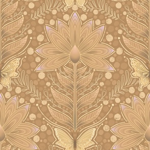 No Ai - Muted floral with butterflies