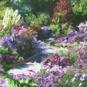 Impressionist english garden