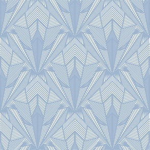 Line Dazzle in Blue Grey