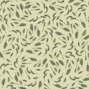 wild grass olive green wallpaper