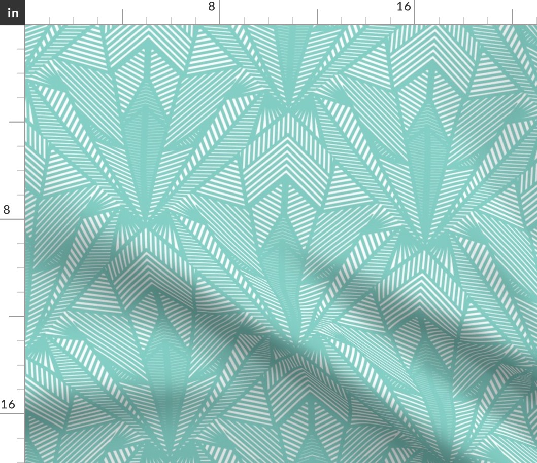 Line Dazzle in Seafoam