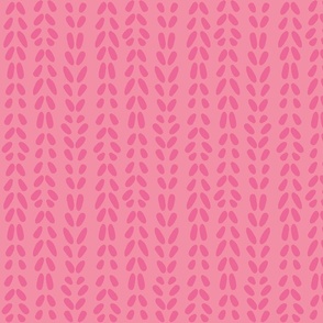 Ditsy Dots Rows - Hand drawn Marks- Pink Blush on Pink Candy