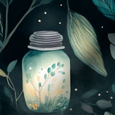 butterflies, fireflies and fairy lanterns- large