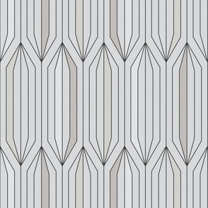 Art Deco Style Prisms in Grey Tones