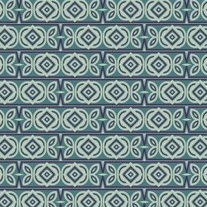 Monochramatic blue and mint Abstract Geometric Wallpaper 240