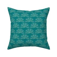 Arched Sprigs in Teal Green