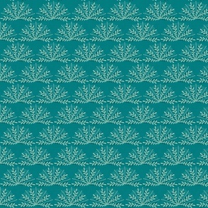 Arched Sprigs in Teal Green