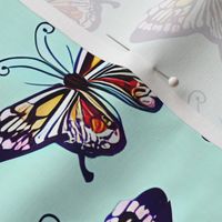 Butterflies on Pastel