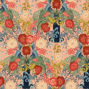 William Morris bouquet blush - S