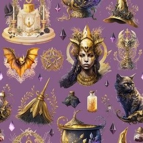Small Scale Egyptian witch Purple-01