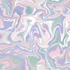 Digital Lavender Marbled Paint