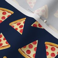 (1.5" scale) pizza slice (navy) food fabric C23