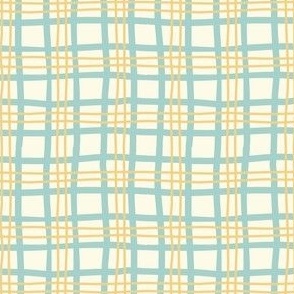 BABY BLUE AND YELLOW PLAID
