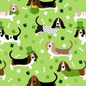 St. Patrick's Day Basset Hound