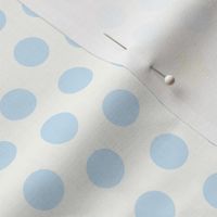 Baby Blue Polka Dots with Yellow Stars on White Medium 