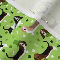 St. Patrick's Day Basset Hound Small Scale