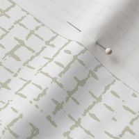 Irregular Textured Weave - White and Beige Medium Scale