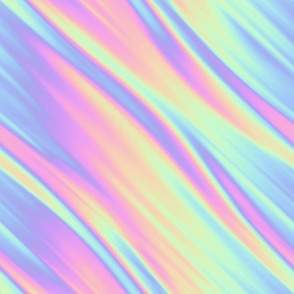 Thermal Infrared Gradient Streaks in Iridescent Rainbow Pastel