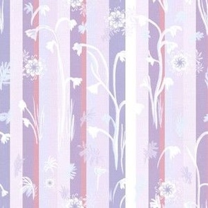 Coastal grandma Seagrass stripes White, violet, lavender, mauve