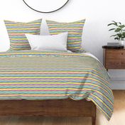 Magic Doodle Stripes RAINBOW - SMALL - Multicolor White